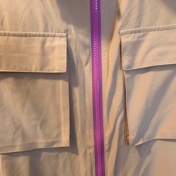 One piece jumpsuit with contrasting zippers - Picture 3 of 5